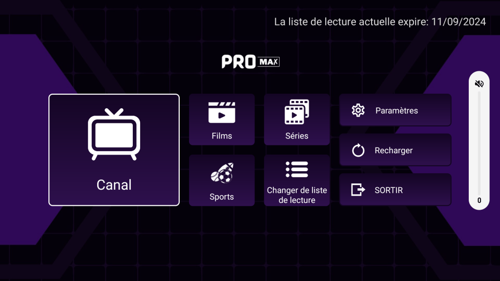 Différentes fonctionnalités de l'application PROMAX